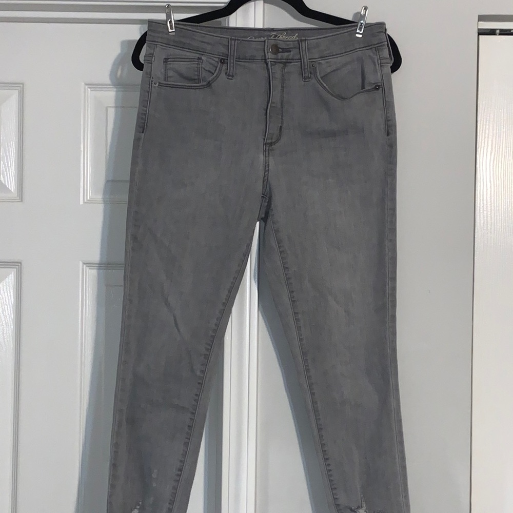 Gray Ripped Jeans